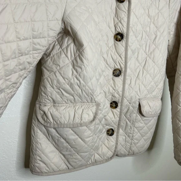 J. Crew Cream Quilted Jacket - Picture 6 of 13